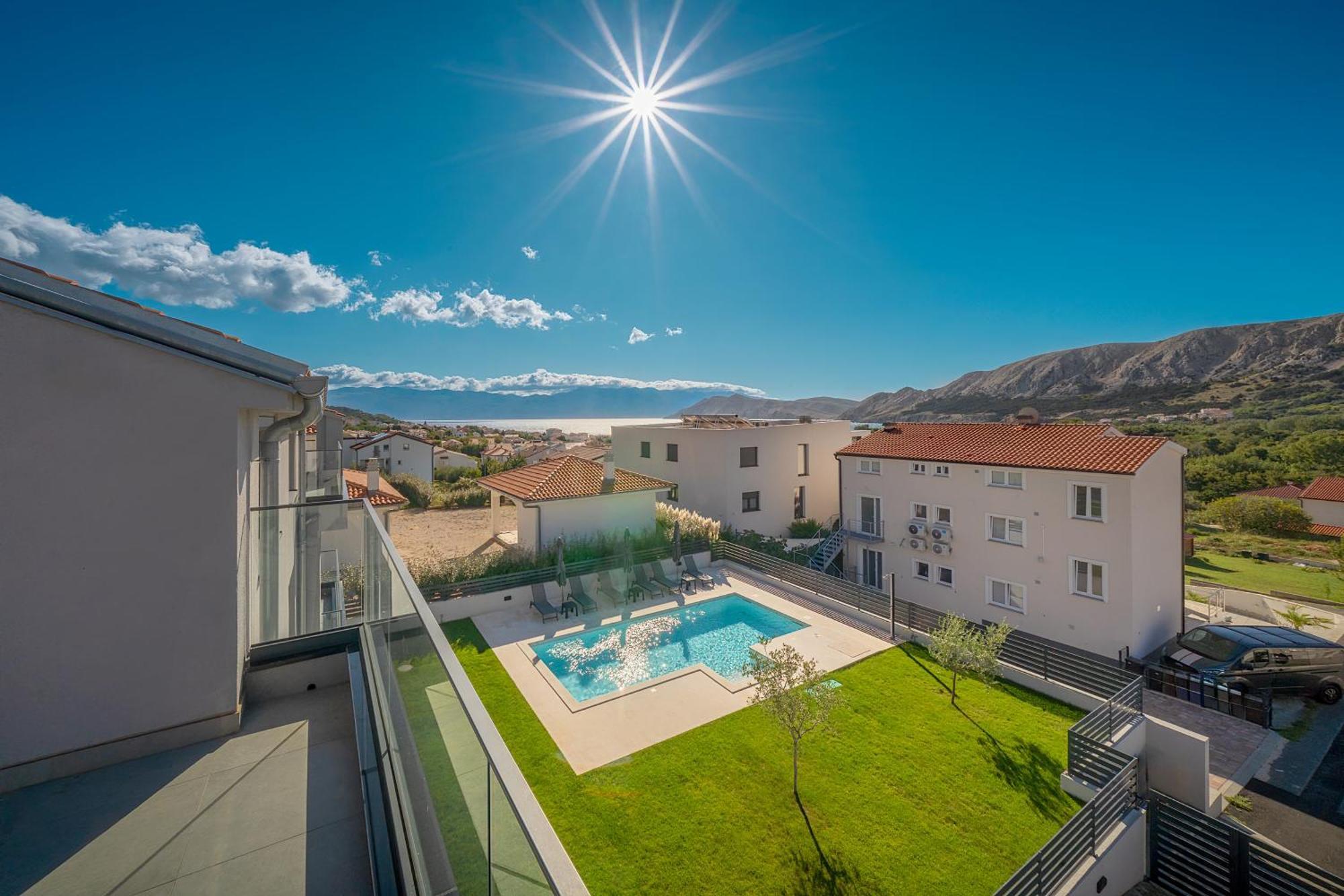 Poolside Apartments Anabella Baška Buitenkant foto